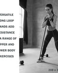 Long Resistance Exercise Bands - Black / Grey