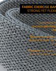Long Resistance Exercise Bands - Black / Grey