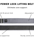 Power Lock Lifting Belt - Grey