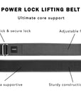Power Lock Lifting Belt - Black
