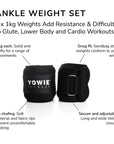 Ankle Weight Set - 2 x 1kg