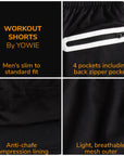 Compression Workout Shorts (Men's Slim to Standard Fit)
