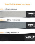 Long Resistance Exercise Bands - Black / Grey