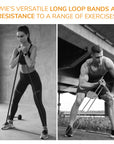 Long Resistance Exercise Bands - Black / Grey