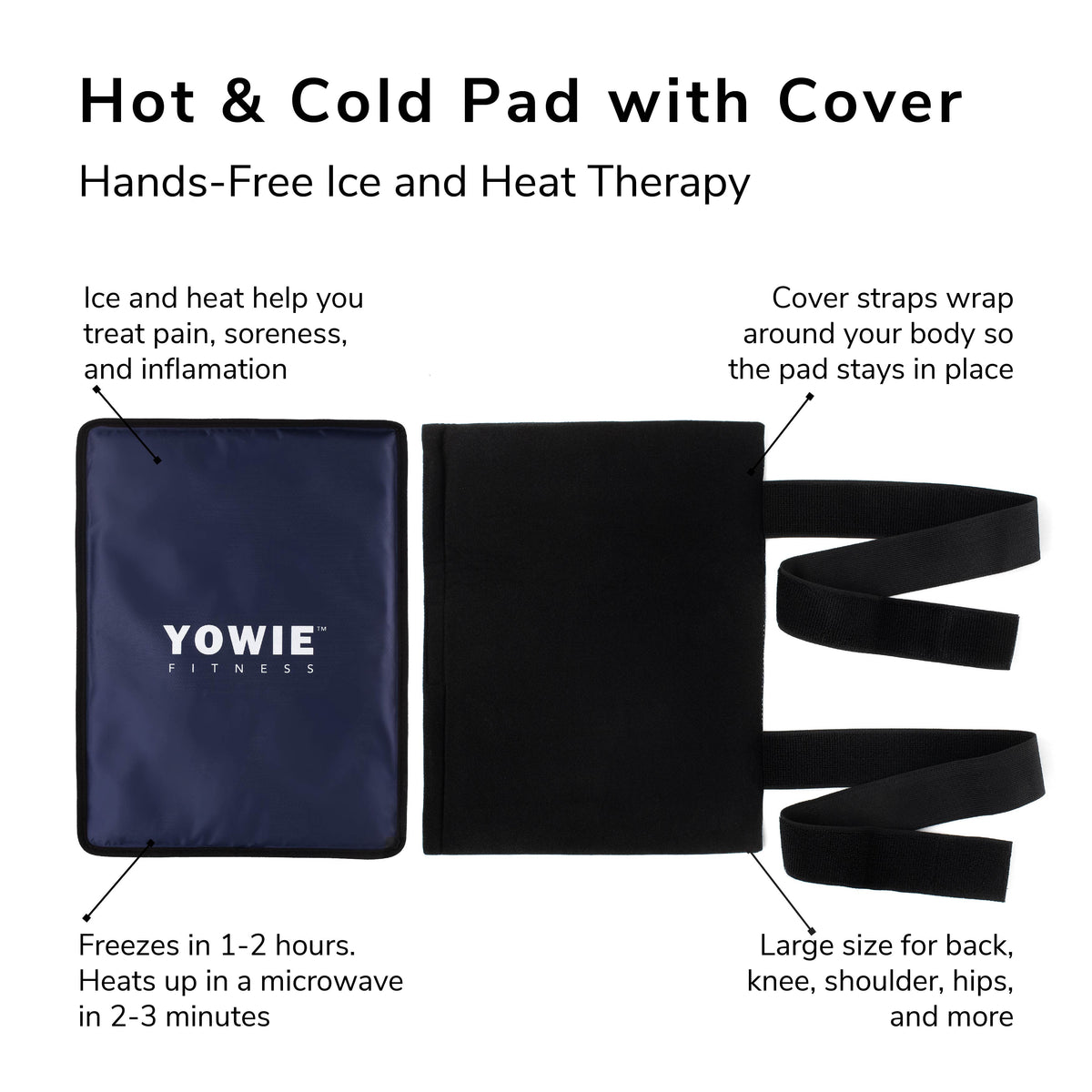 Cold Pad Hot & Cold Pad with Hands-Free Cover - Large | YOWIE